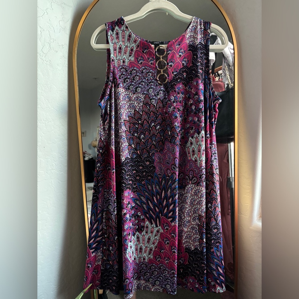Multicolor Stretch Comfy Dress